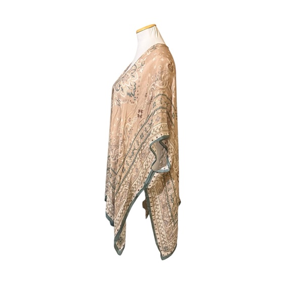 NWT Lucky Brand Paisley Boho Kimono - Picture 7 of 9